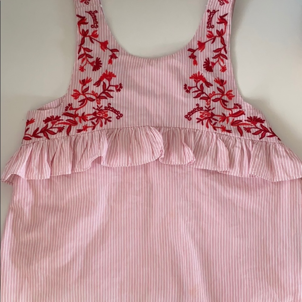 embroidered crop top